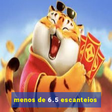 menos de 6.5 escanteios