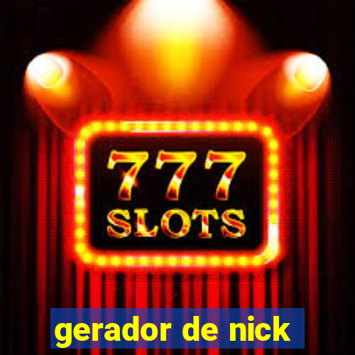 gerador de nick